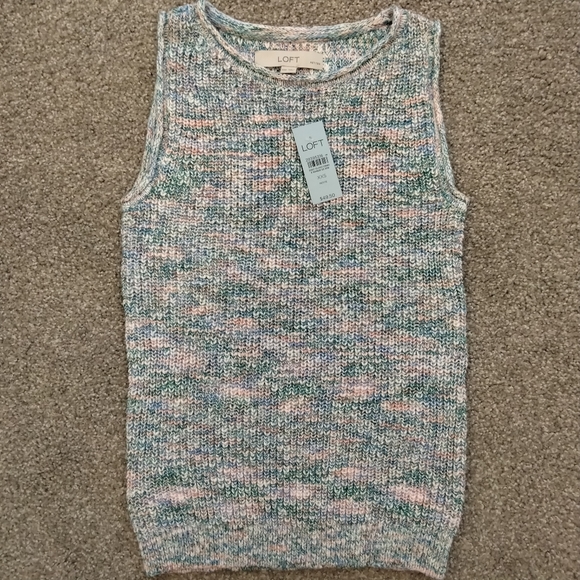NWT Sz XXSP LOFT Sweater Tank Top - Picture 8 of 9